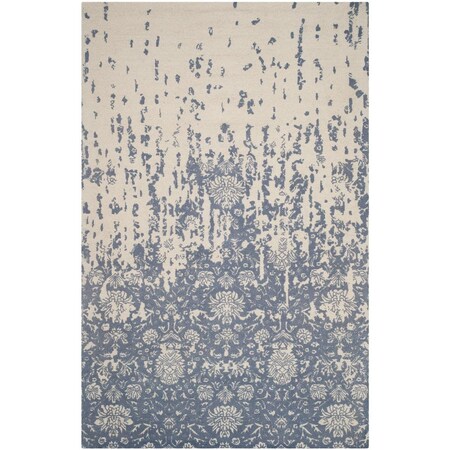 Safavieh Restoration VIntage Medium Rectangle Area Rug, Ivory and Blue - 5 x 8 ft. RVT104A-5